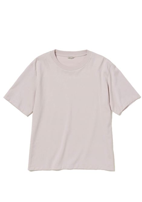 jersey t-shirt woman purple AURALEE | A25ST03PCDUSTY PURPLE